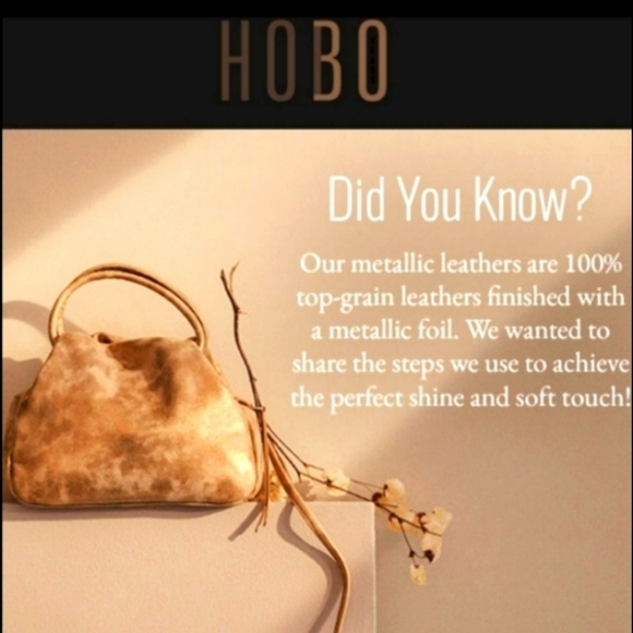 NWT RARE HOBO 'Halo' Stardust Metallic Leather Wallet with Wanderlust Lining - Picture 7 of 9